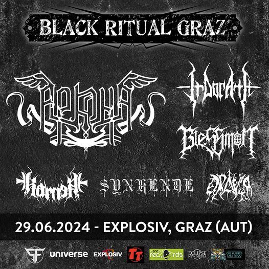 ODPOVEDANO! Black Ritual Graz 2024: Arkona, Irdorath, Blessmon, Karner, Synkende, Draugr