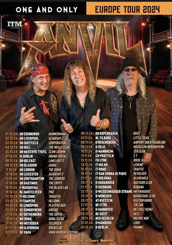 Anvil napovedali One and Only 2024 European Tour