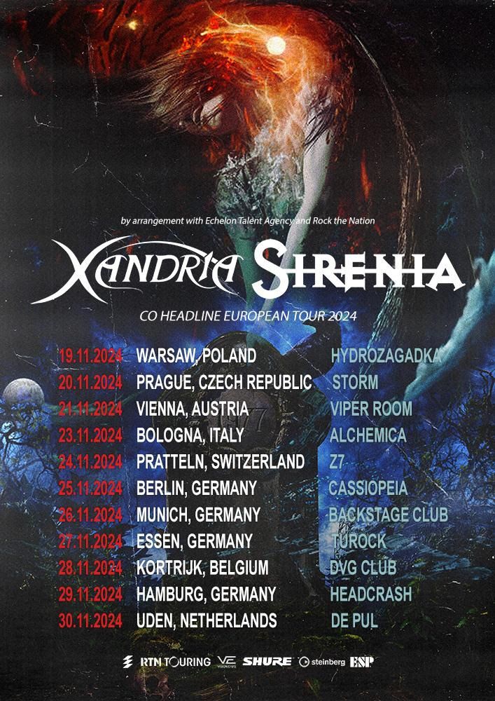Xandria in Sirenia skupaj na turneji!