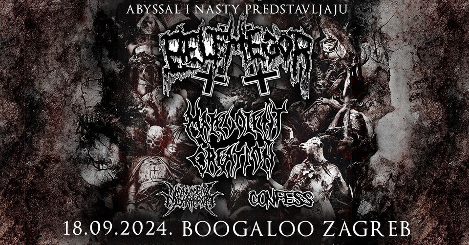 Belphegor, Malevolent Creation, Monument Of Misanthropy, Confess