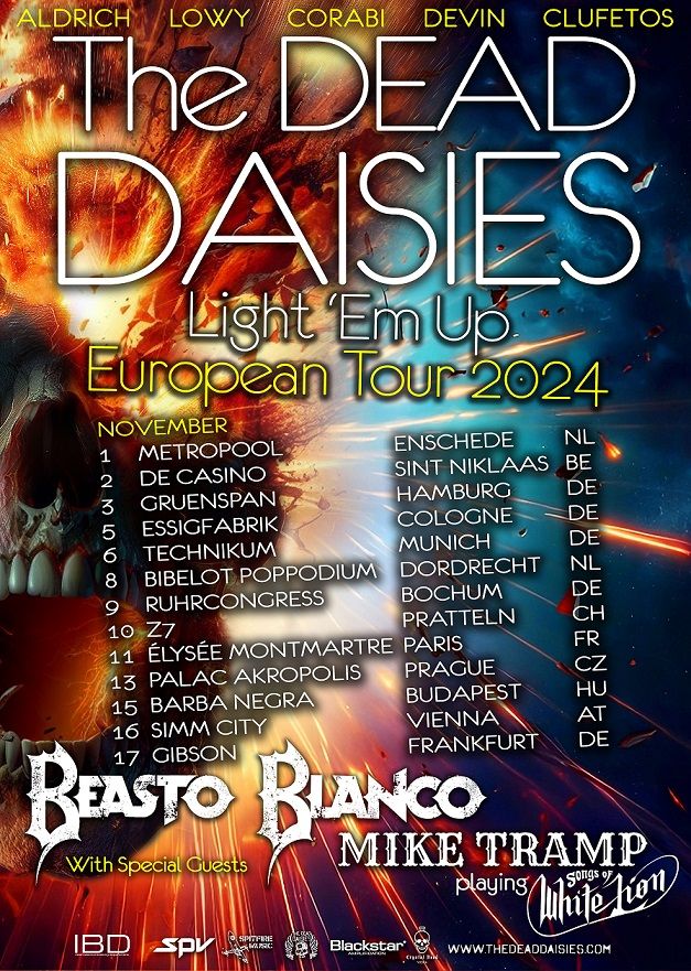 Beasto Blanco in The Dead Daisies na skupni turneji