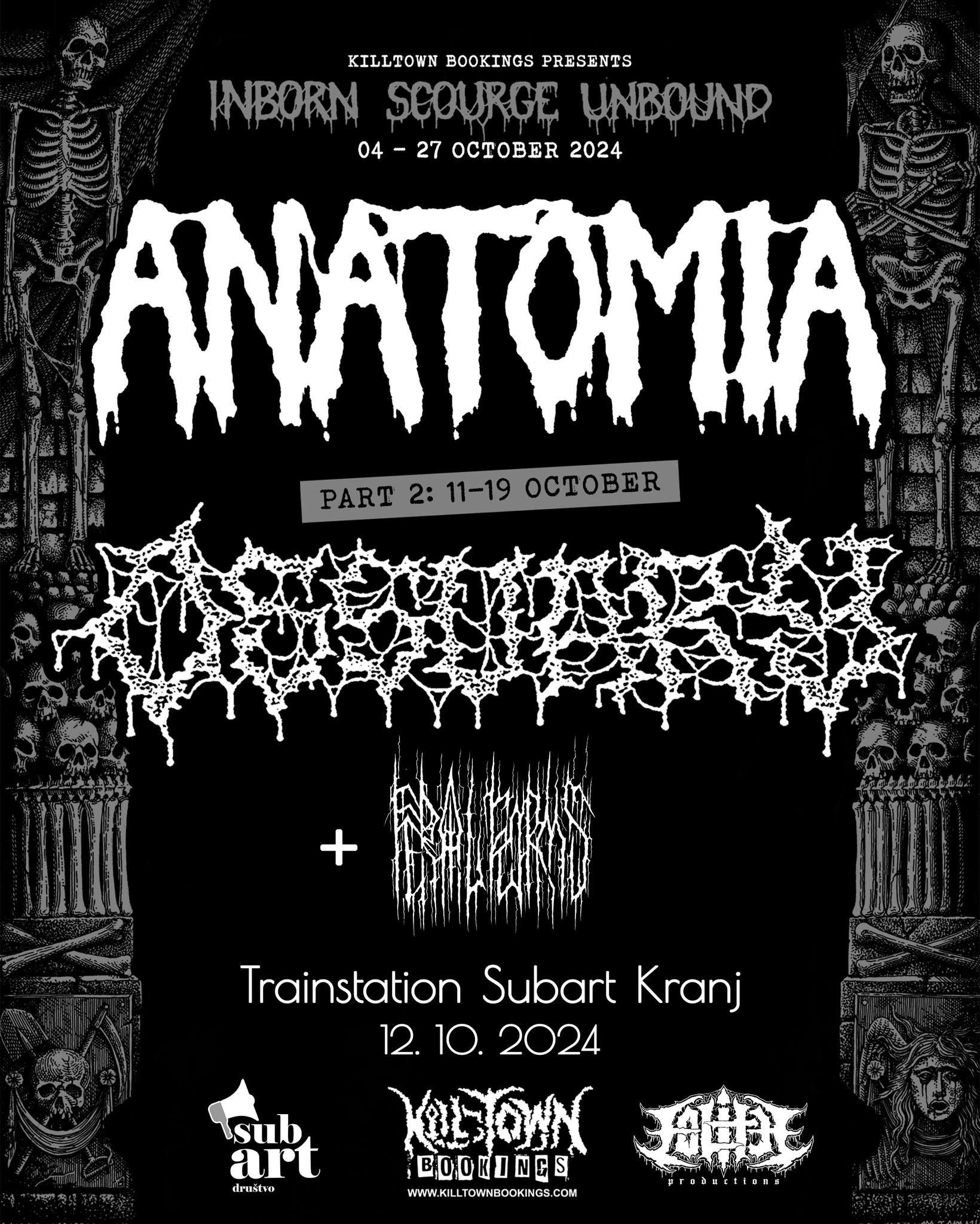 V prodaji so vstopnice za koncert Feral Forms, Ossuary in Anatomia