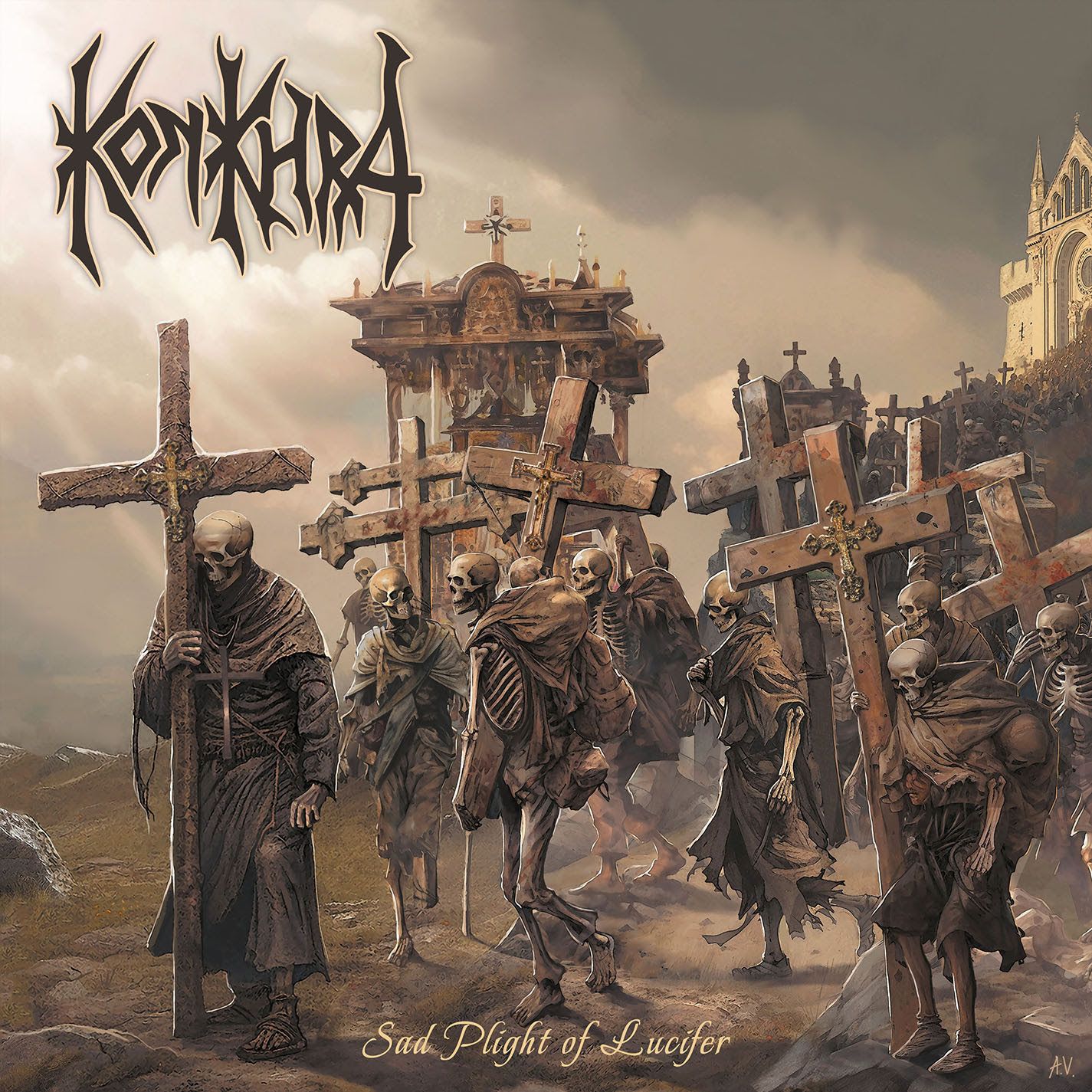 Konkhra premierno s komadom Revolution