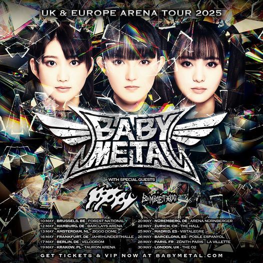 Babymetal maja na dvoransko turnejo po Evropi