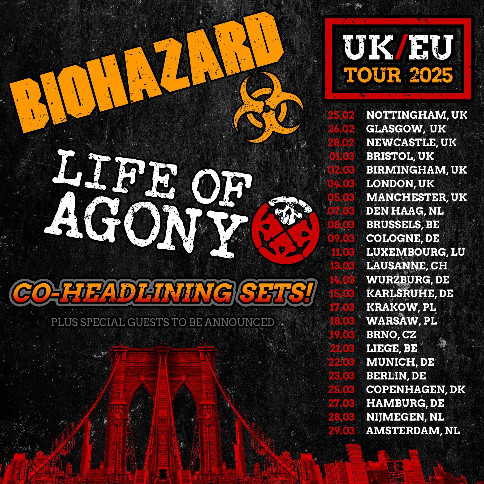 Biohazard in Life Of Agony naslednje leto skupaj na turnejo