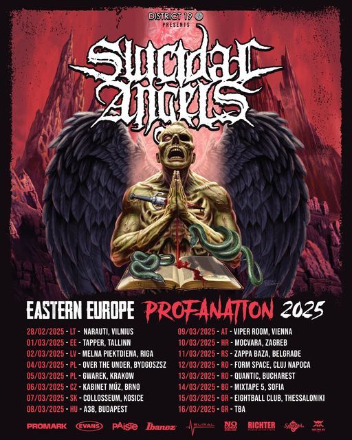 Suicidal Angels konec februarja na evropsko turnejo