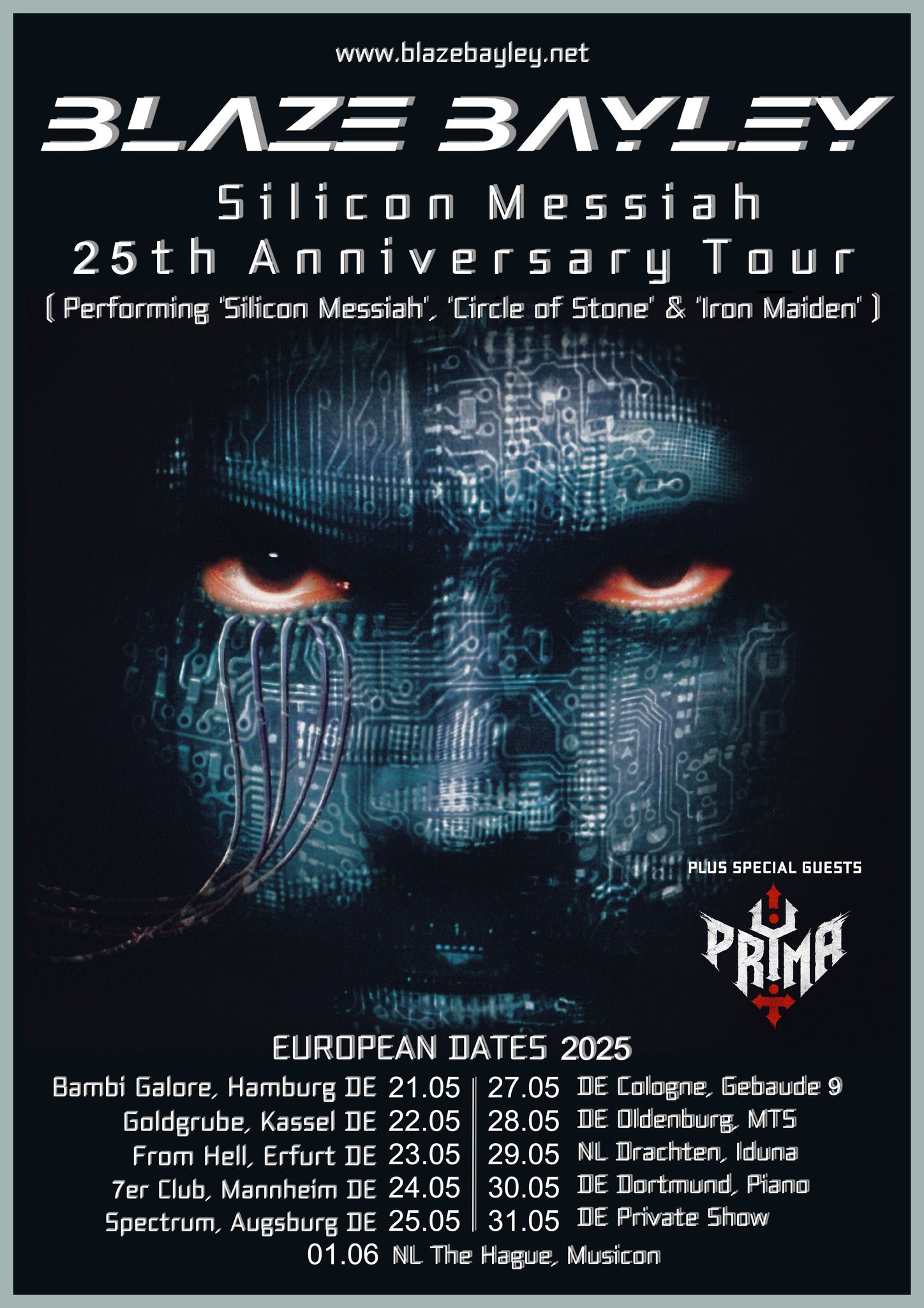 Blaze Bayley maja naslednje leto na turnejo po Evropi