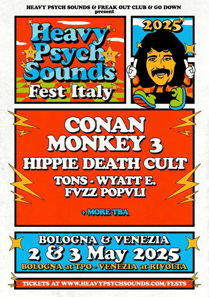 Znani prvi bandi za Heavy Psych Sounds Fest Italy 2025 v Bologni in Benetkah