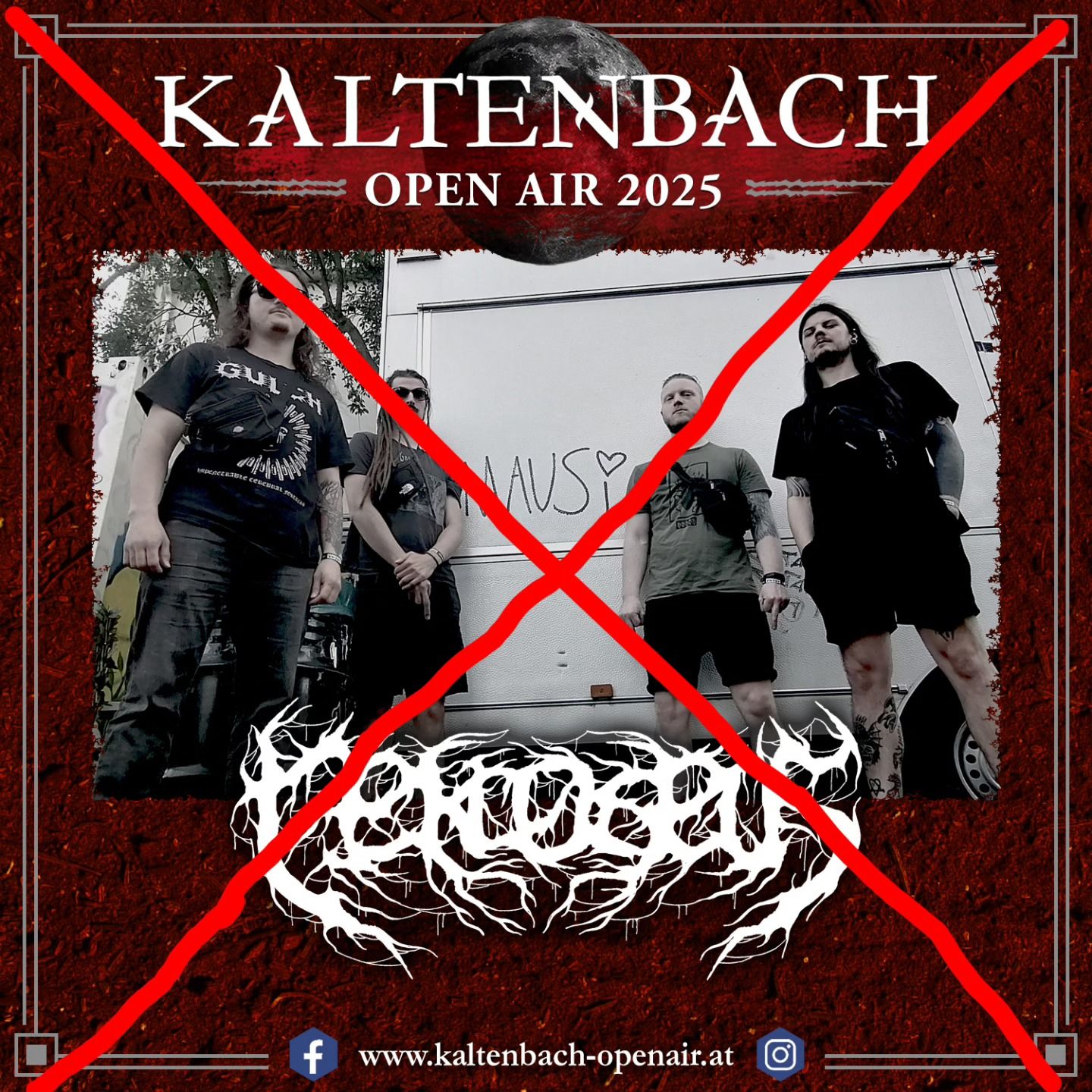 Nekrodeus odpovedali nastop na festivalu Kaltenbach Open Air