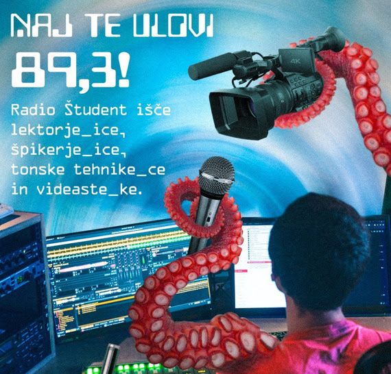 Radio Študent išče lektorje, špikerje, tehnike in videaste