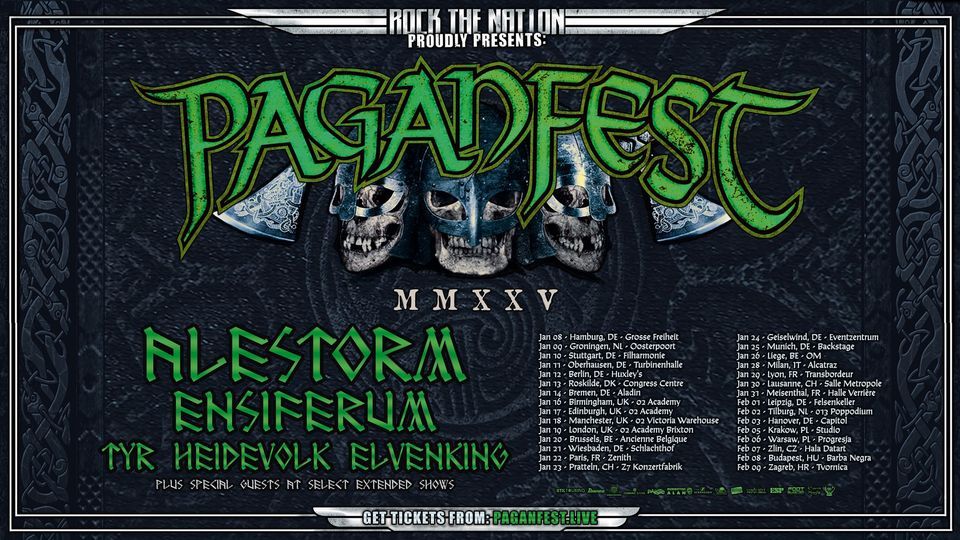 Paganfest 2025: Alestorm, Ensiferum, Tyr, Heidevolk, Elvenking