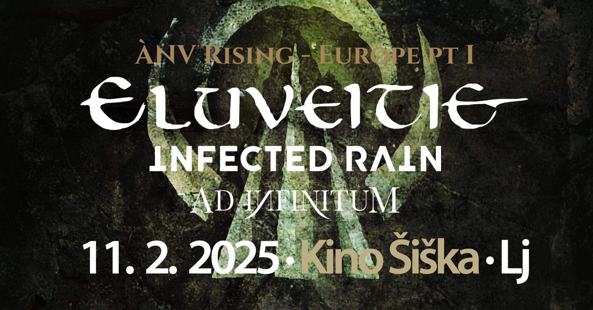 Objavljamo časovnico za današnji koncert Eluveitie in Infected Rain