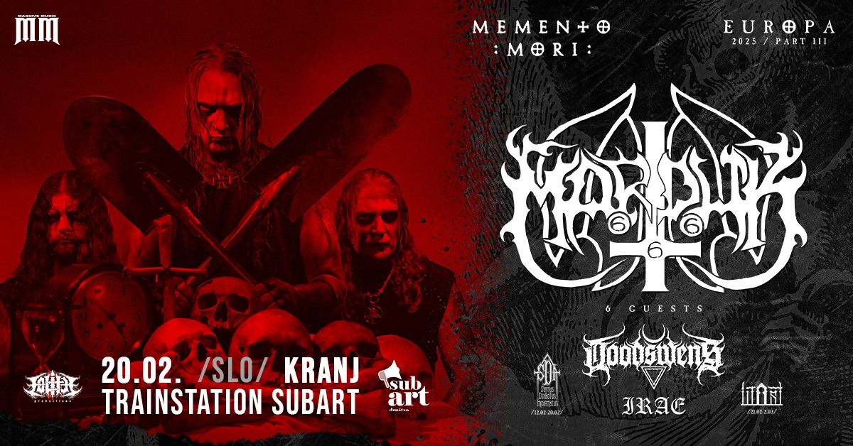 Znana je časovnica jutrišnjega koncerta Marduk v Kranju