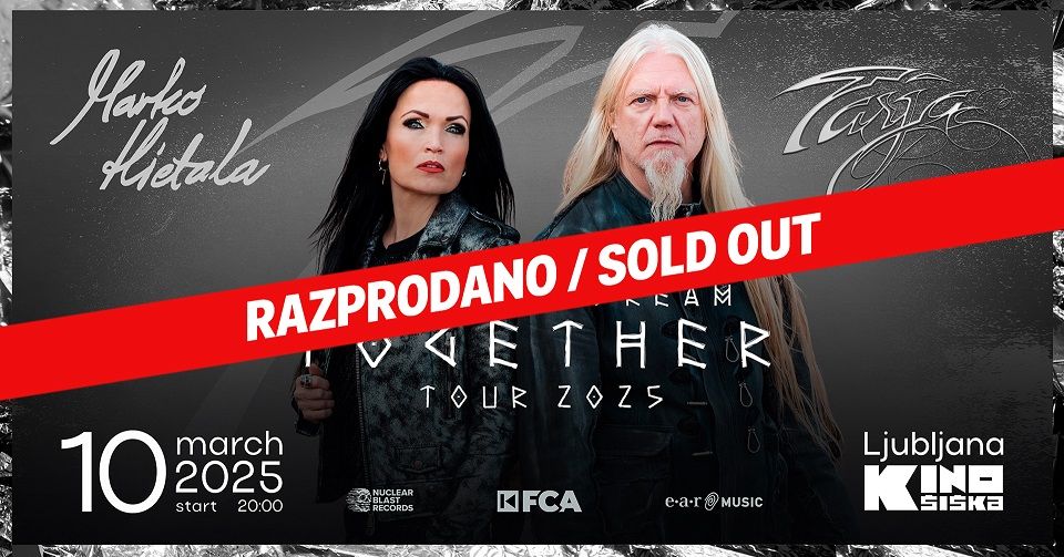 Koncert Tarja Turunen & Marko Hietala razprodan!