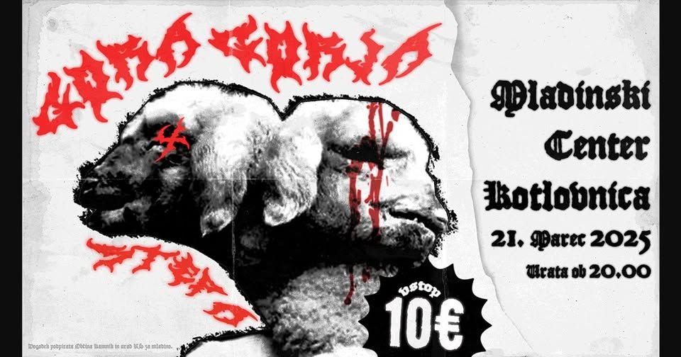 Koncert Goragorja in Stepa se začne ob pol devetih!