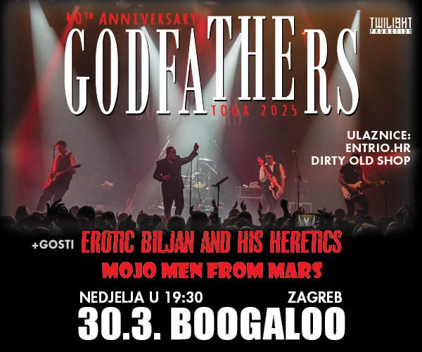 The Godfathers, Erotic Biljan & His Heretics, Mojo Men From Mars