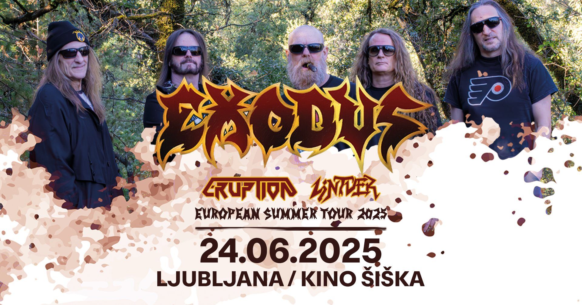 Eruption in Lintver kot predskupini legendarnim Exodus v Kinu Šiška