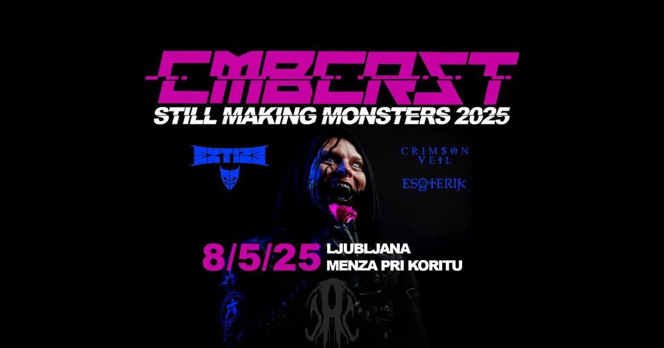 Znana časovnica za koncert Combichrist, Extize, Crimson Veil in Esoterik