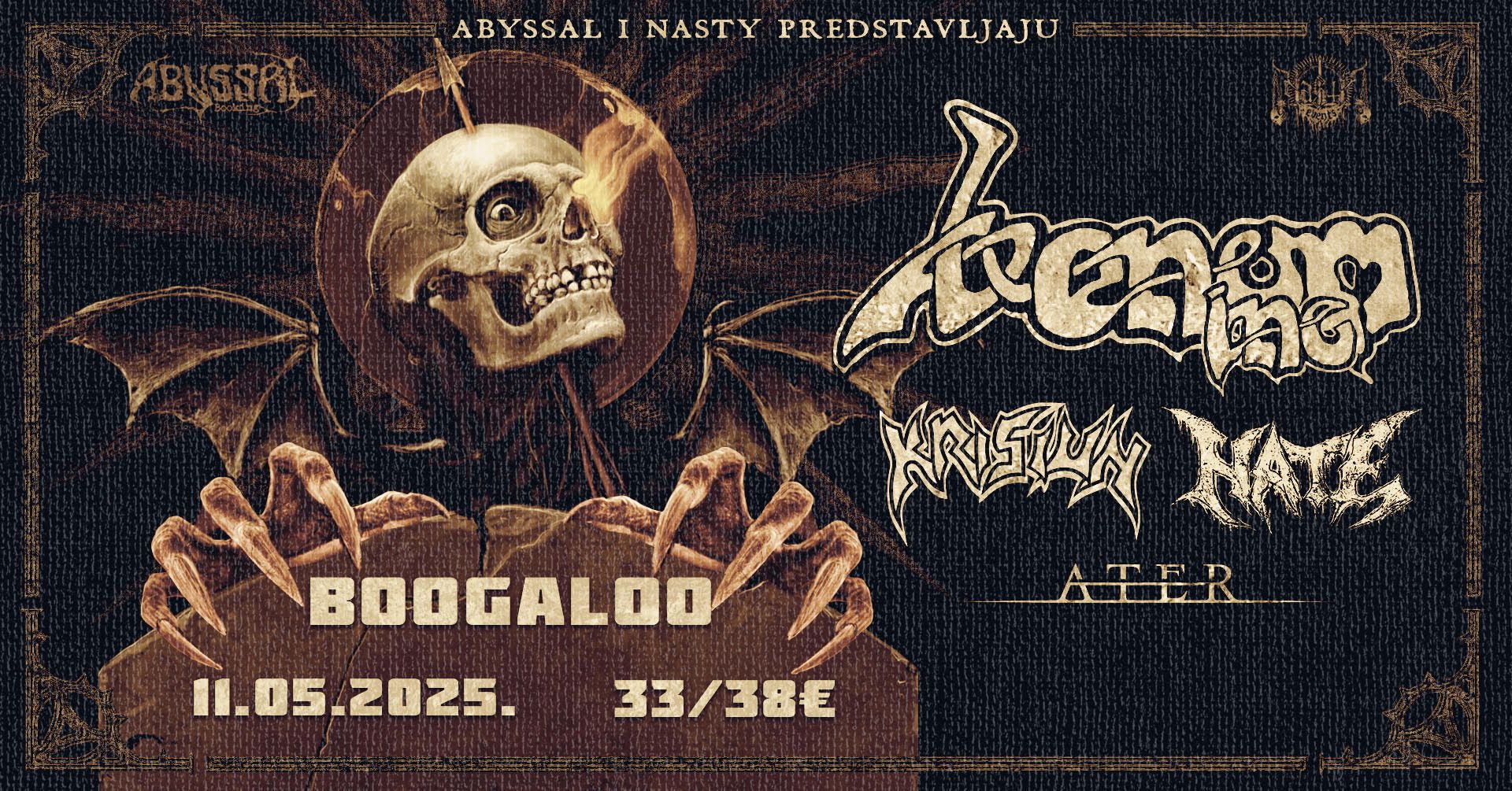 Venom Inc., Krisiun, Hate, Ater