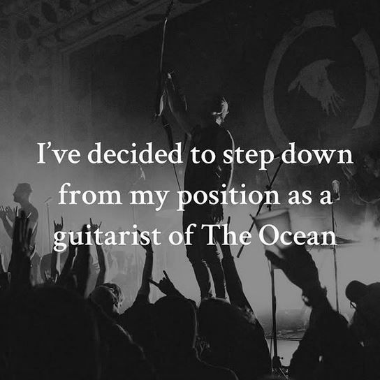 David Ramis Åhfeldt ni več član Nemcev The Ocean