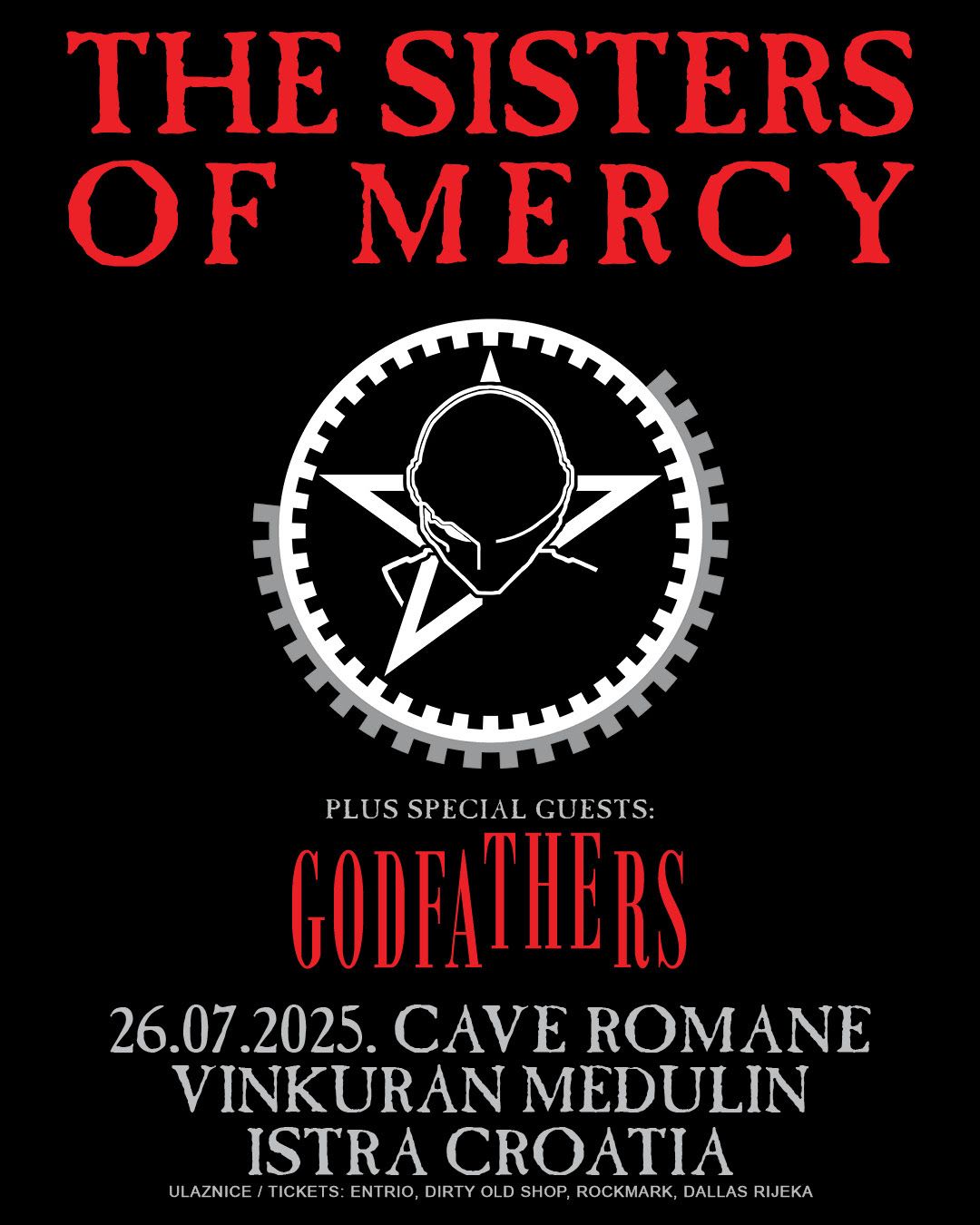The Godfathers posebni gostje The Sisters Of Mercy