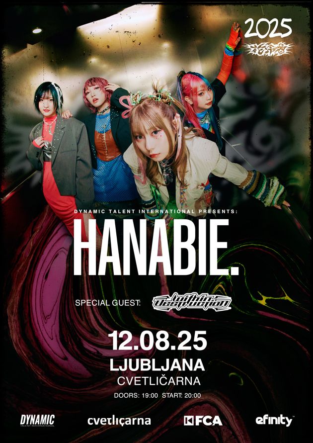 Japonska metalcore senzacija Hanabie. prvič v Ljubljani!