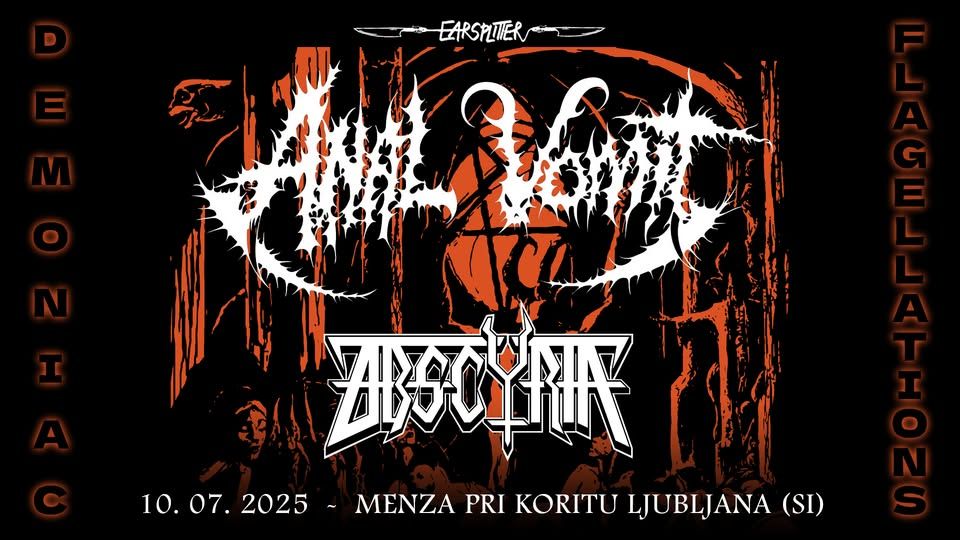 Anal Vomit in Obscyria danes v Ljubljani