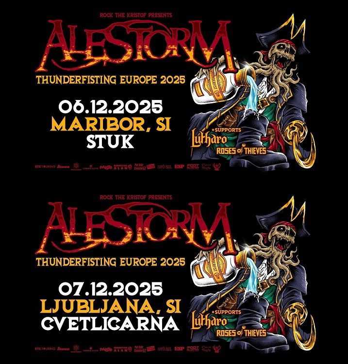Alestorm decembra kar dvakrat v Sloveniji!