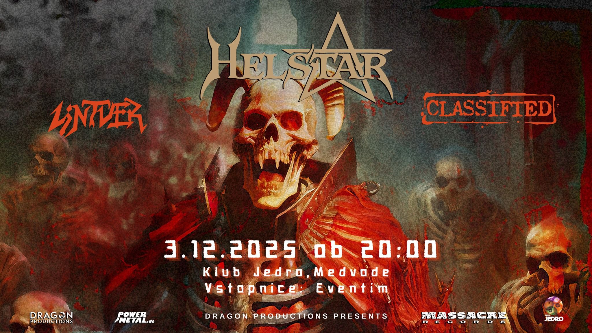 Helstar decembra prihajajo v Medvode