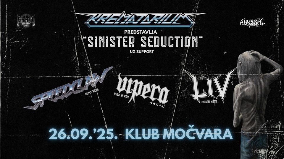 Krematorium (»release show«), Speedclaw, Vipera, Liv