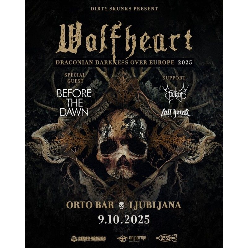 Bliža se koncert Before The Dawn in Wolfheart v Ortu