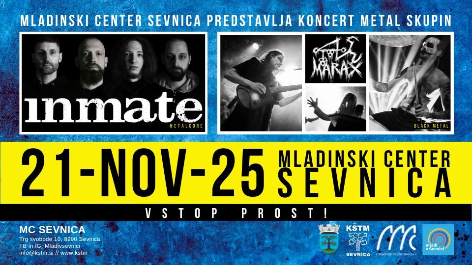 Tudi novembra bo v MC Sevnica metal koncert