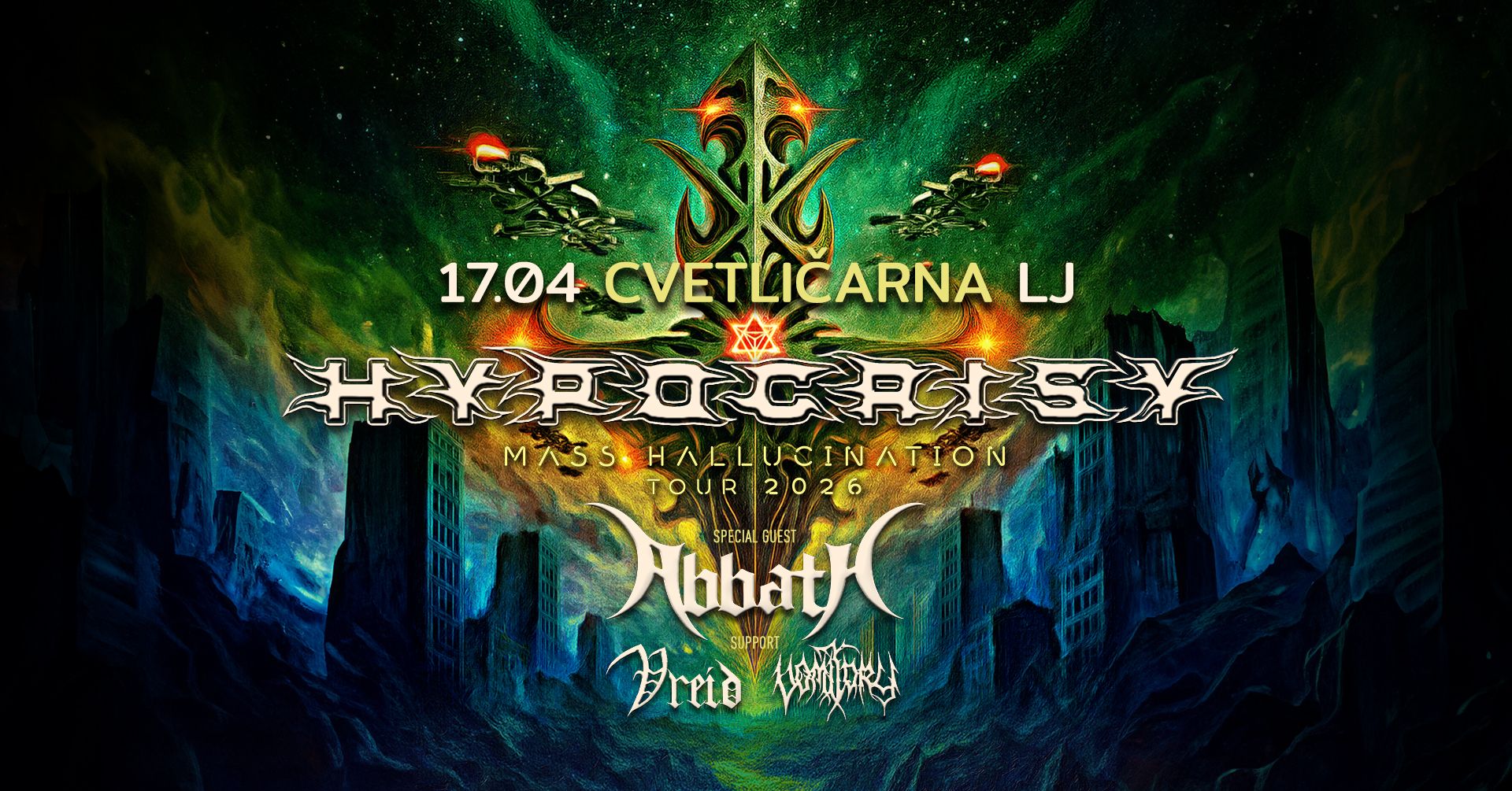 Aprila v Ljubljani odmeven death/black metal koncert