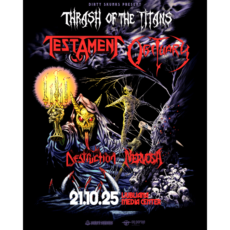 Znana časovnica jutrišnjega dogodka Thrash of the Titans