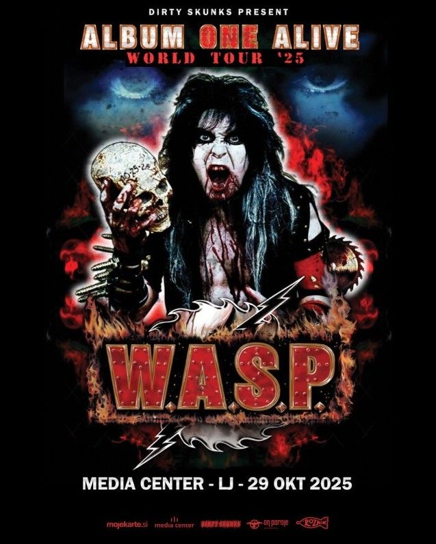 Znana je časovnica jutrišnjega koncerta W.A.S.P. v Ljubljani