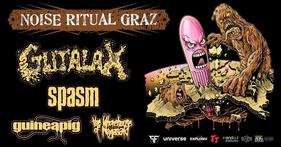 Noise Ritual Graz 2025: Gutalax, Spasm, Guineapig, The Whorehouse Of Nagasaki