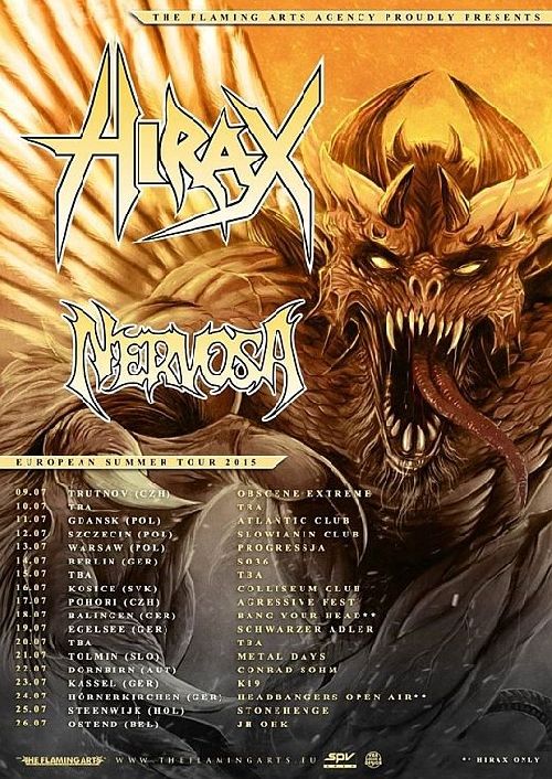 The Black Dahlia Murder, Hirax, Nervosa