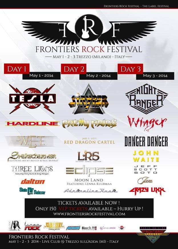 Frontiers Rock Festival, 1. dan