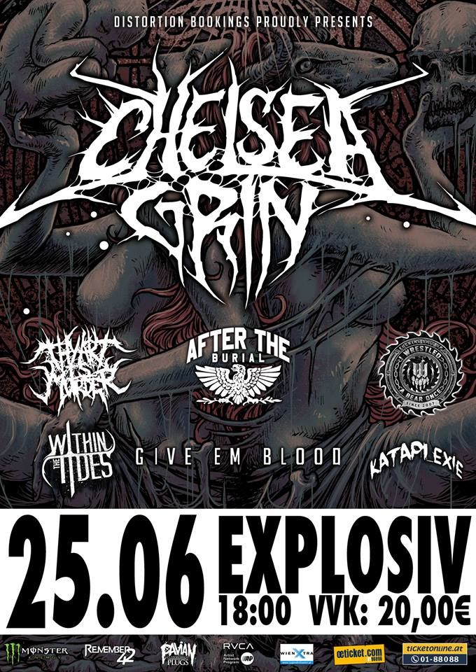 Iwrestledabearonce, Chelsea Grin, After The Burial, Within Tides, Kataplexie