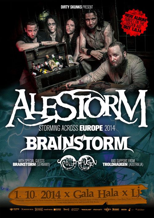 Alestorm, Brainstorm, Troldhaugen