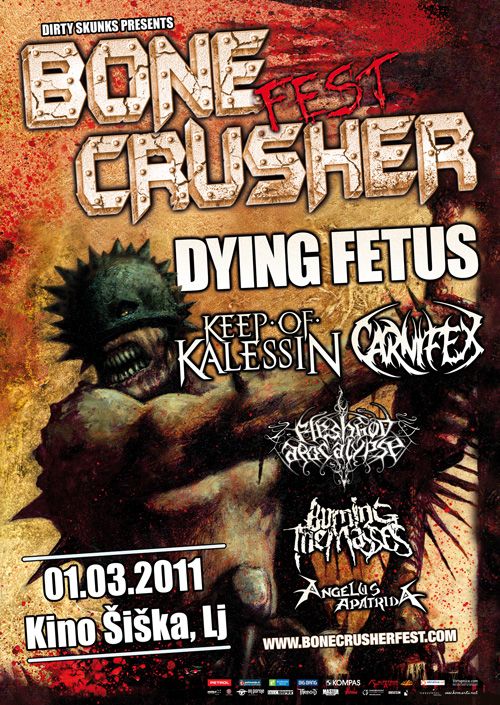 Bonecrusher Fest: Dying Fetus, Keep Of Kalessin, Carnifex, Annotations Of An Autopsy, Fleshgod Apocalypse, Angelus Apatrida