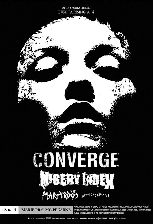 Converge, Misery Index, Martyrdöd, Okkultokrati