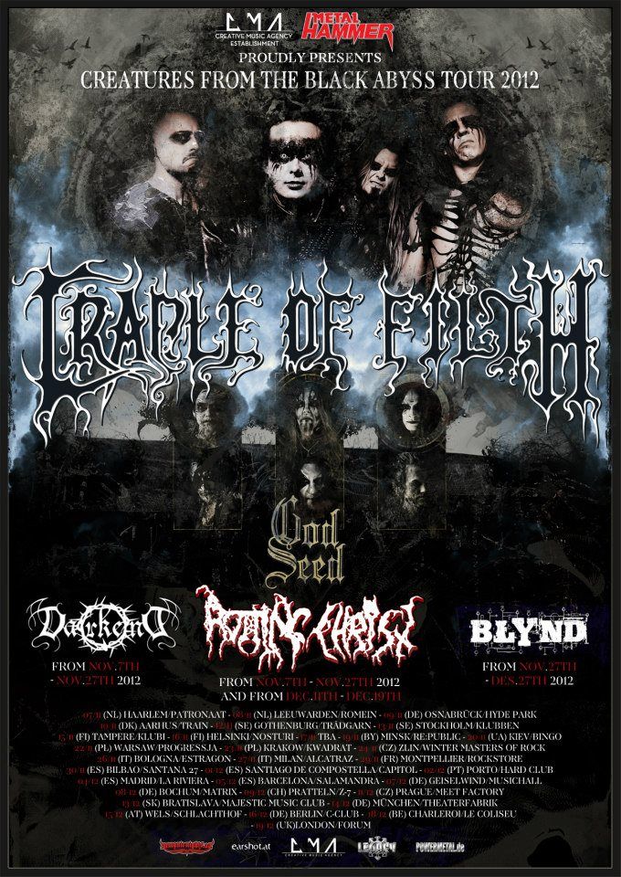 Creatures From The Black Abyss Tour 2012
