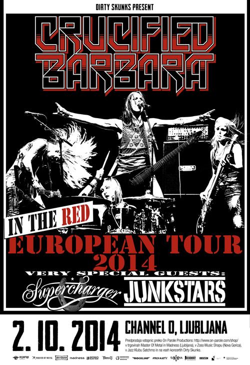 Crucified Barbara, SuperCharger, Junkstars