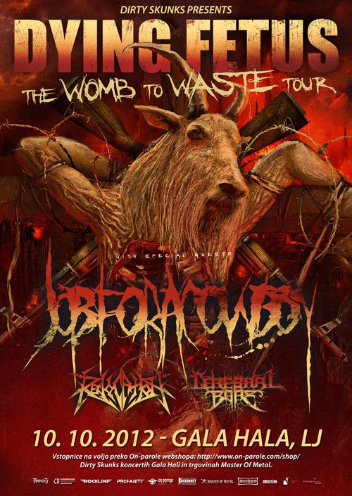 Dying Fetus, Job For A Cowboy, Revocation, Cerebral Bore
