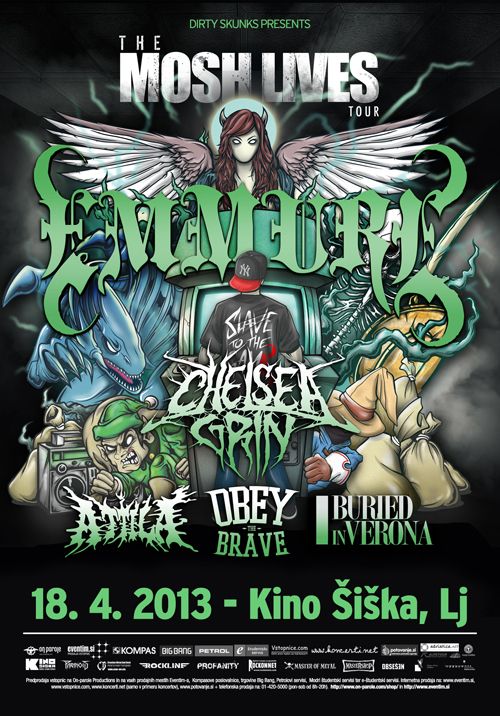 Emmure, Chelsea Grin, Attila, Obey The Brave, Buried In Verona