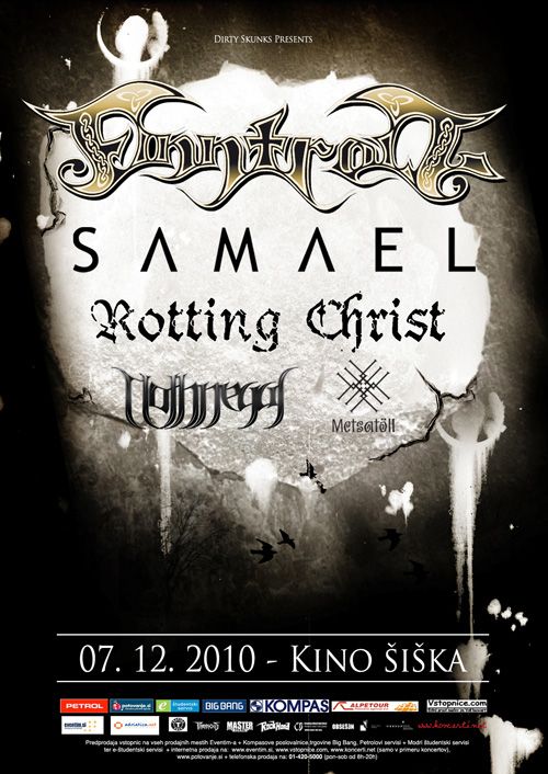 Finntroll, Samael, Rotting Christ, Metsatöll, Nothnegal
