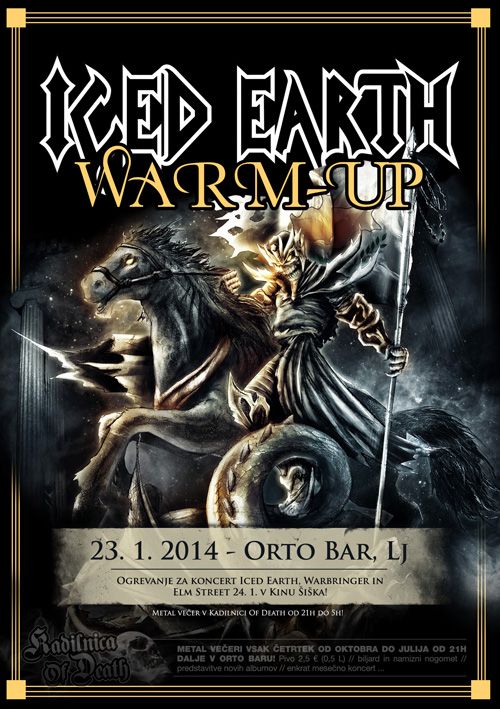 Kadilnica Of Death: Iced Earth Warm-up