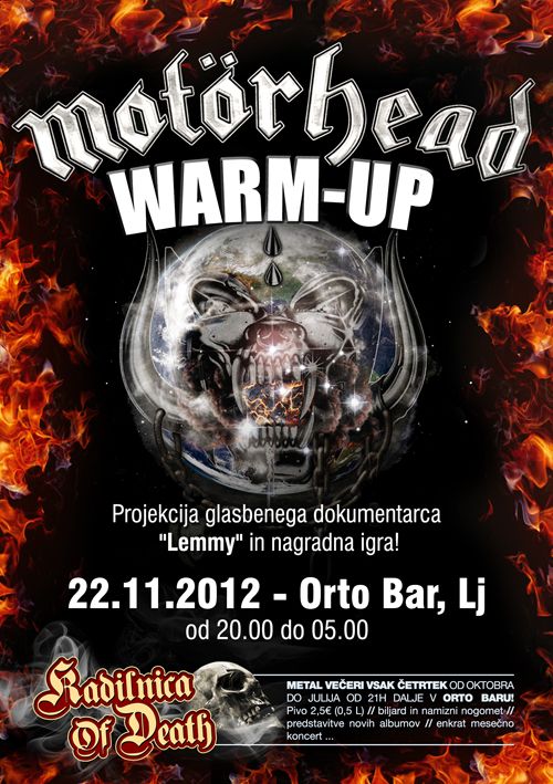 Kadilnica Of Death: Motörhead Warm-up
