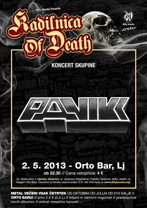 Kadilnica Of Death: Panikk